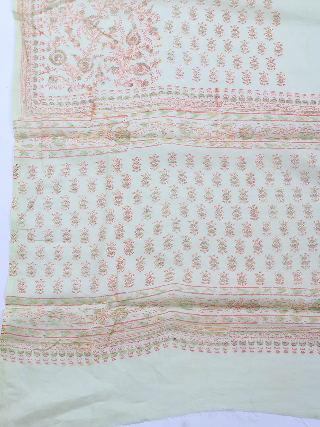 Printed Cotton Blend Unstitched Suit Piece With Dupatta