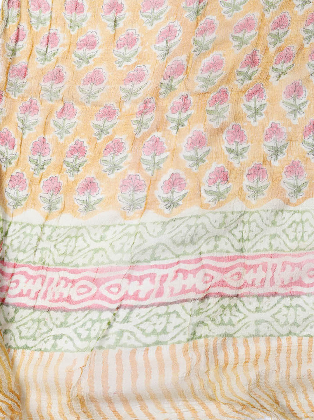 Printed Cotton Blend Unstitched Suit With Dupatta