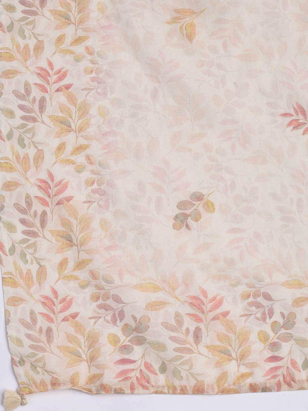 Printed Cotton Blend Unstitched Suit Piece With Dupatta