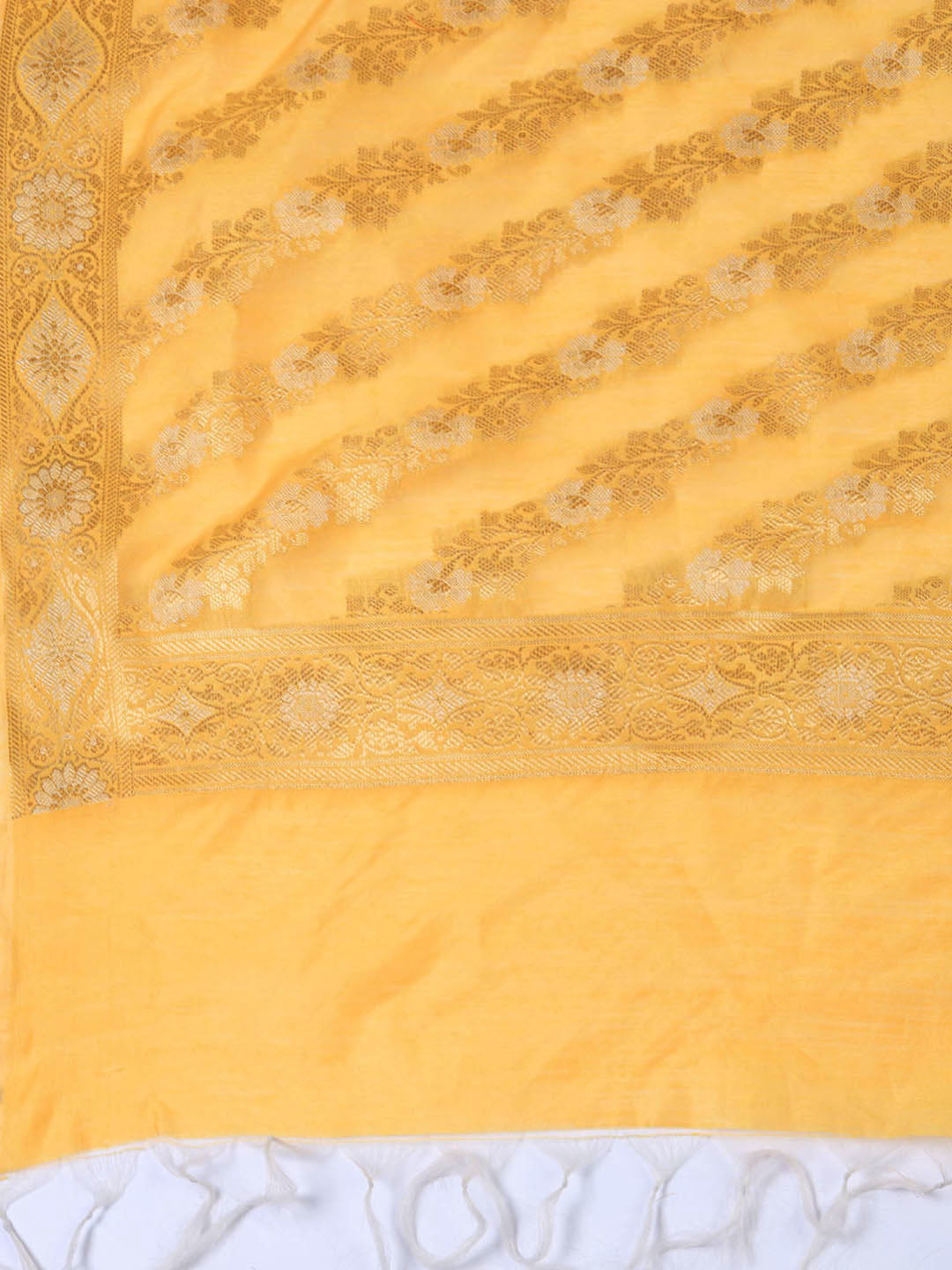 Woven Chanderi Unstitched Suit With Dupatta