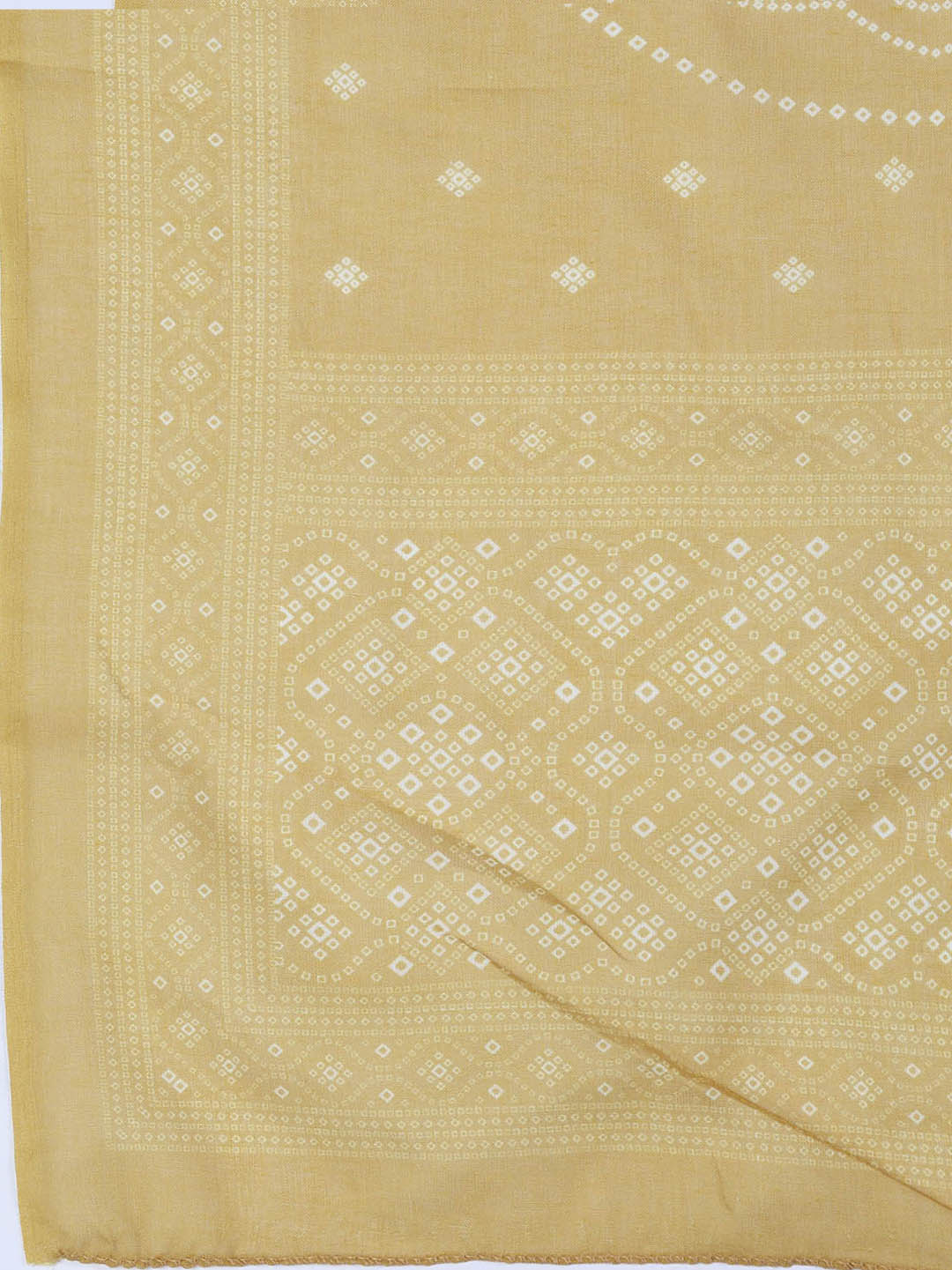Neck Work Cotton Blend Unstitched Suit With Dupatta