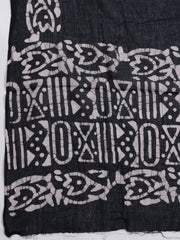 Printed Cotton Blend Unstitched Suit With Dupatta
