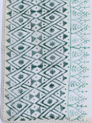 Neck Work Cotton Blend Unstitched Suit With Dupatta