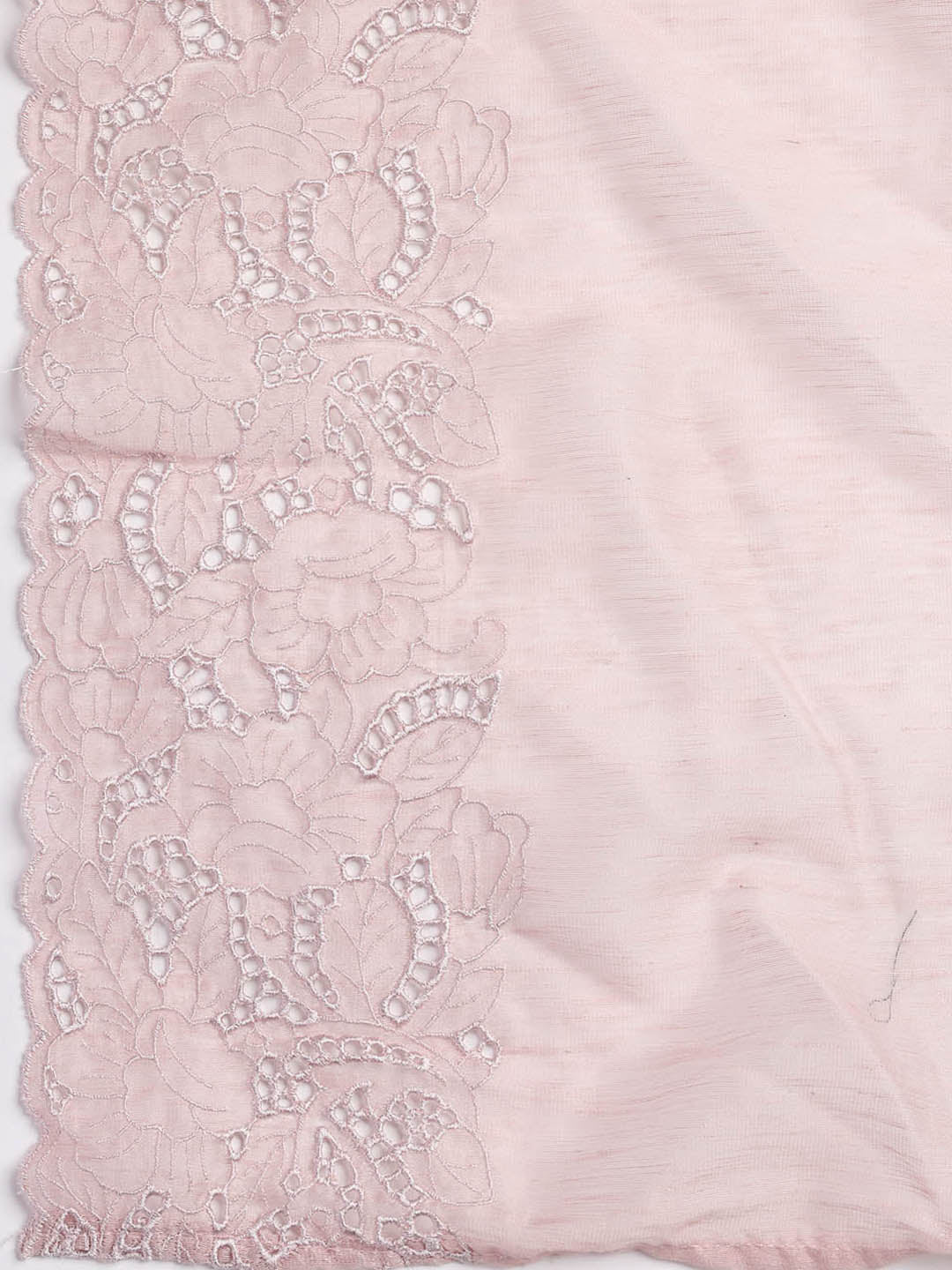 Embroidery Linen Unstitched Suit With Dupatta