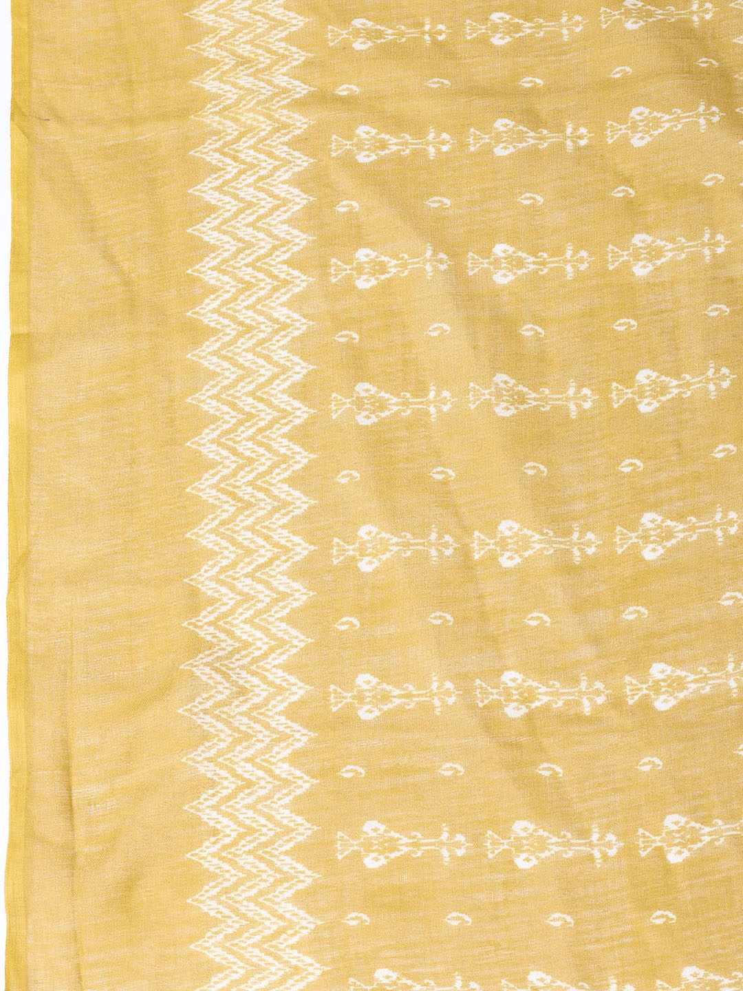 Printed Cotton Blend Unstitched Suit With Dupatta