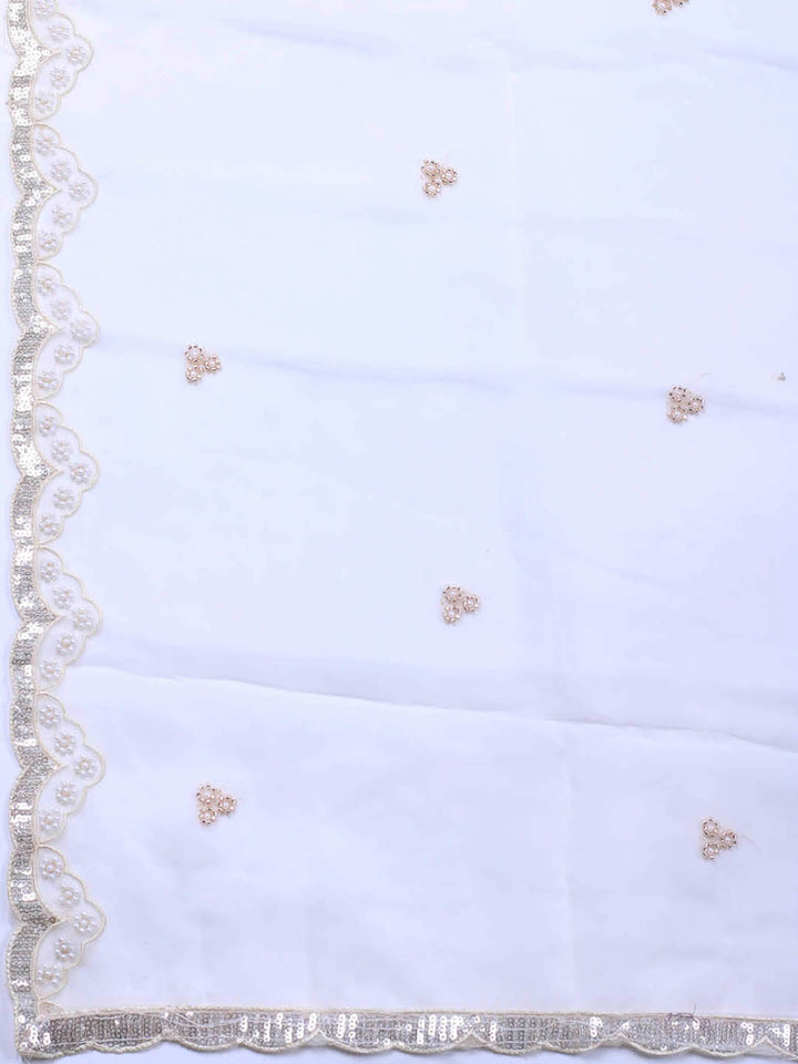 Embroidered Chiffon Unstitched Suit With Dupatta