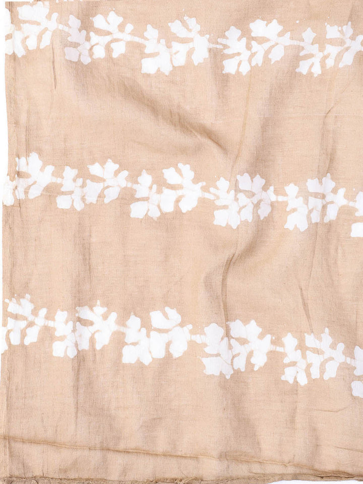 Printed Cotton Blend Unstitched Suit With Dupatta