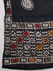 Printed Cotton Blend Unstitched Suit With Dupatta