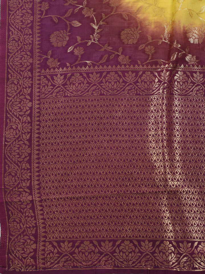 Neck Embroidered Chanderi Unstitched Suit With Dupatta