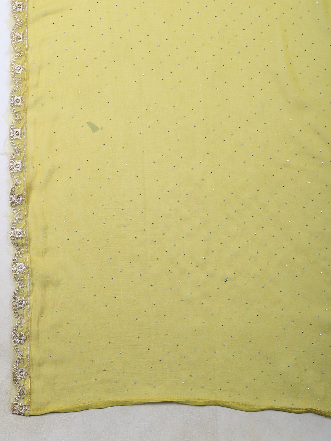 Embroidered Cotton Unstitched Suit With Pant &amp; Dupatta