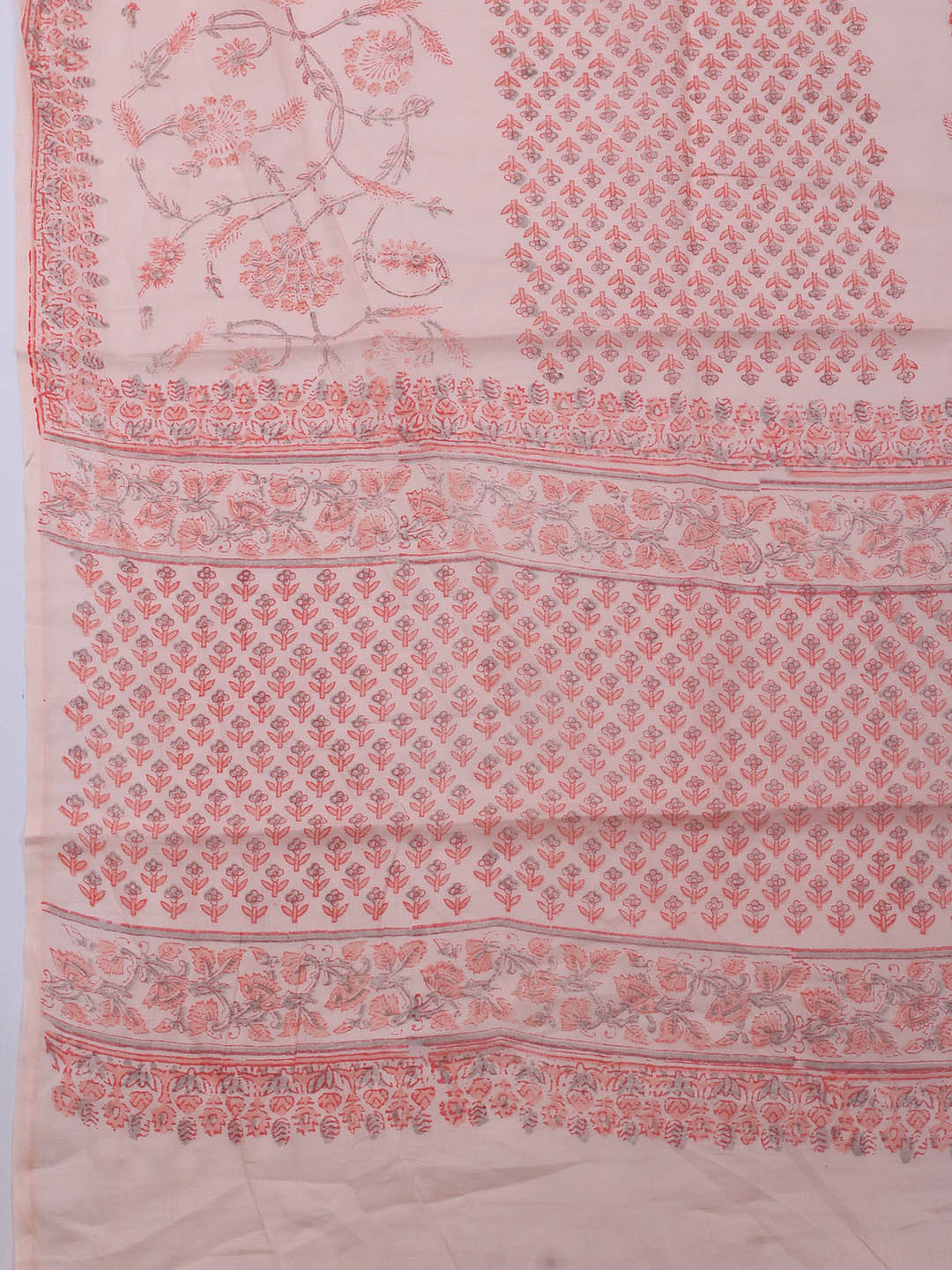 Printed Cotton Blend Unstitched Suit Piece With Dupatta
