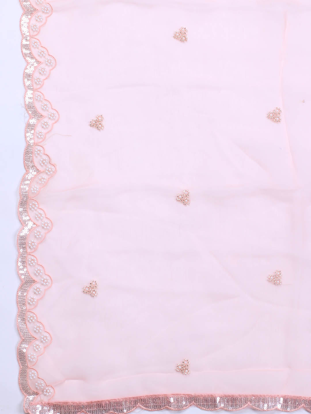 Embroidered Chiffon Unstitched Suit With Dupatta