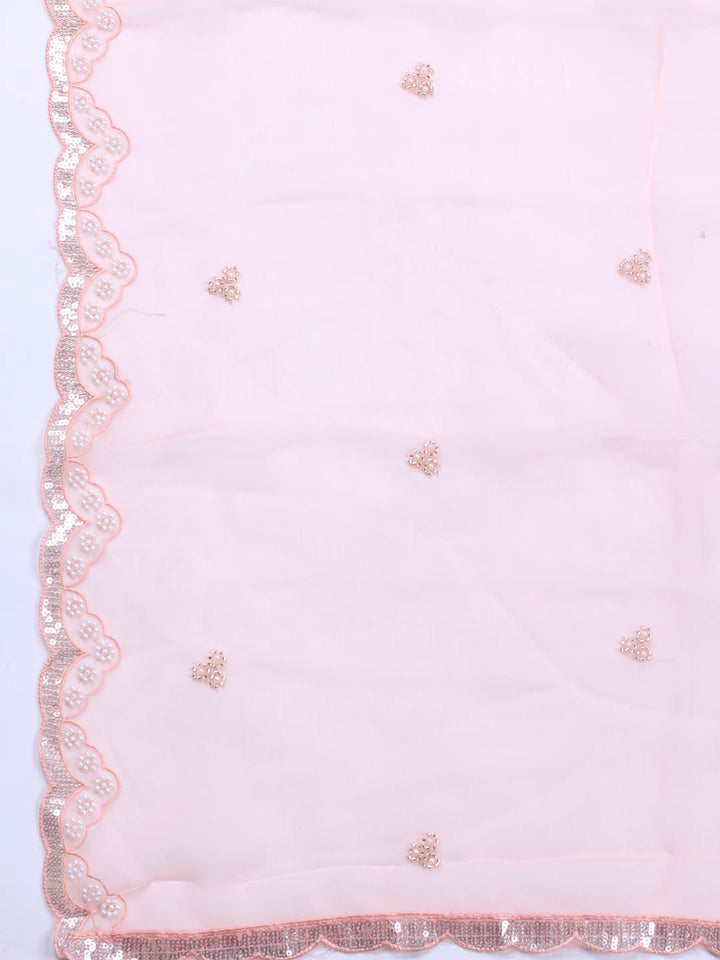 Embroidered Chiffon Unstitched Suit With Dupatta