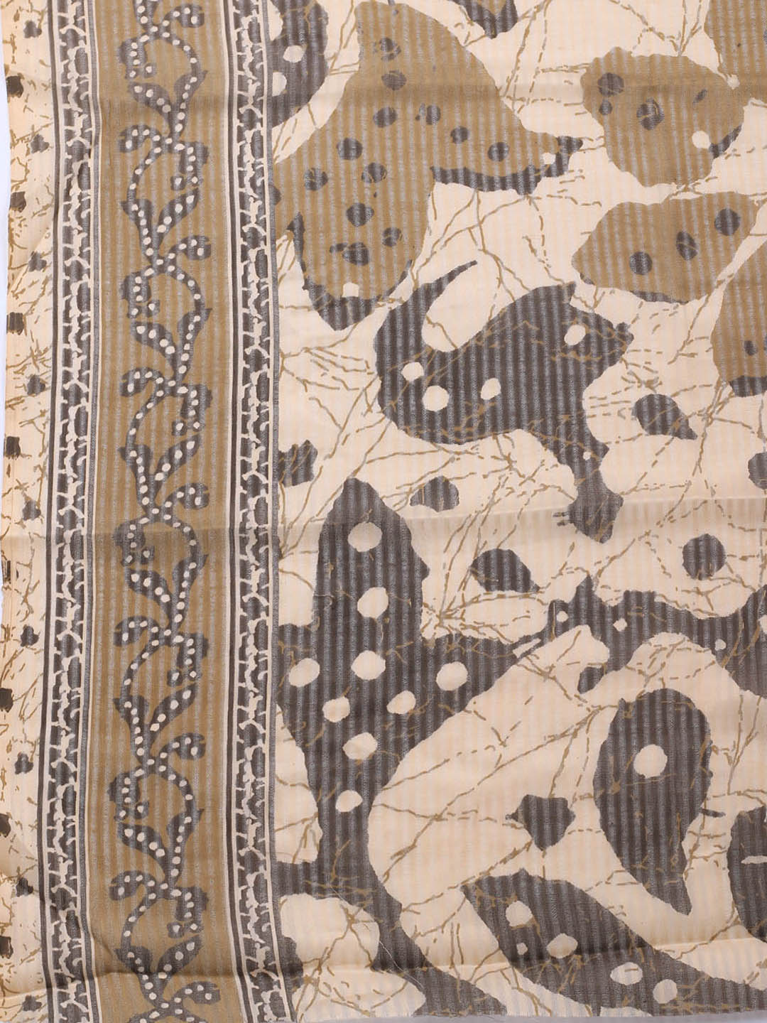 Printed Cotton Blend Unstitched Suit With Dupatta