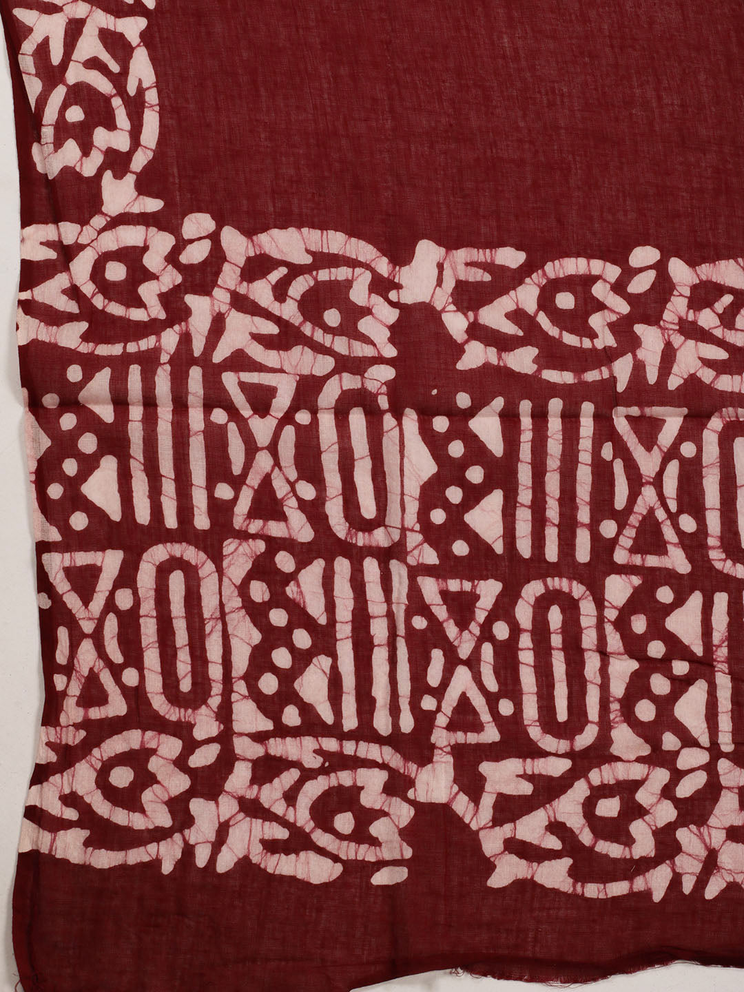 Printed Cotton Blend Unstitched Suit With Dupatta