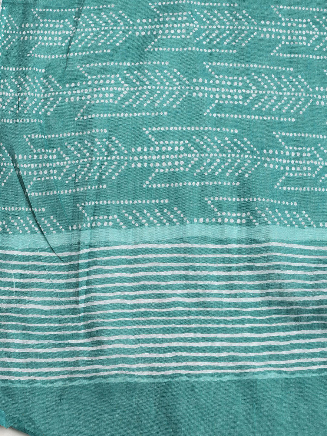Printed Cotton Blend Unstitched Suit With Dupatta