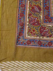 Printed Cotton Blend Unstitched Suit With Dupatta