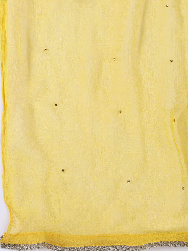 Woven Chanderi Unstitched Suit Piece With Dupatta