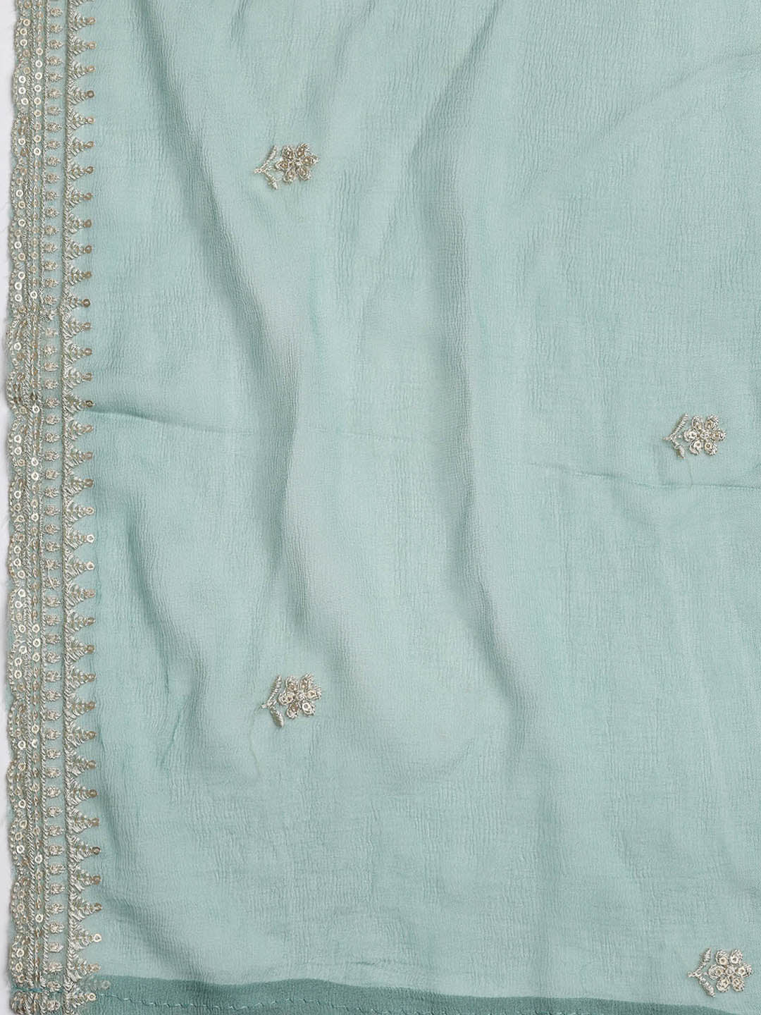 Embroidered Muslin Unstitched Suit With Dupatta
