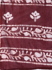 Printed Cotton Blend Unstitched Suit With Dupatta