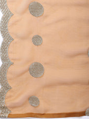 Neck Embroidered Tissue Unstitched Suit With Dupatta