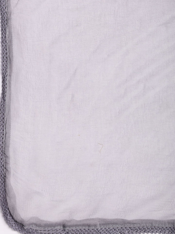 Printed Cotton Blend Unstitched Suit Piece With Dupatta