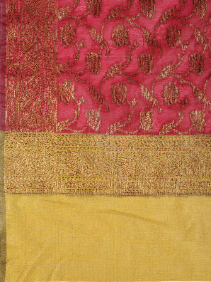 Banarasi Chanderi Unstitched Suit With Dupatta