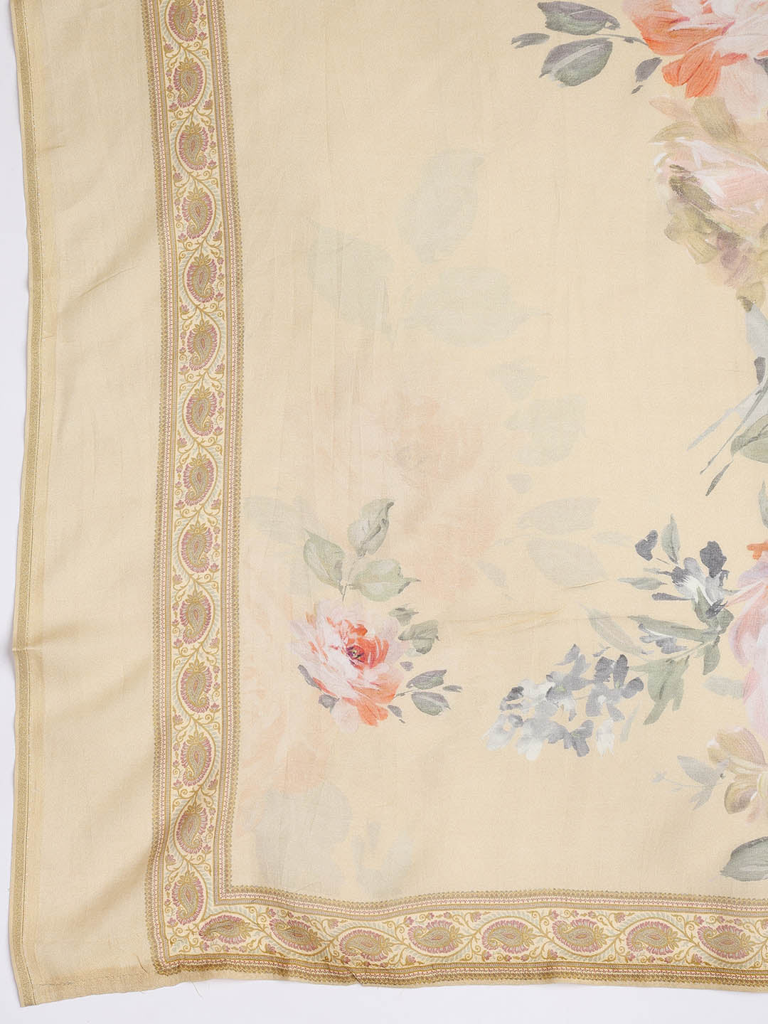 Printed Muslin Unstitched Suit With Dupatta