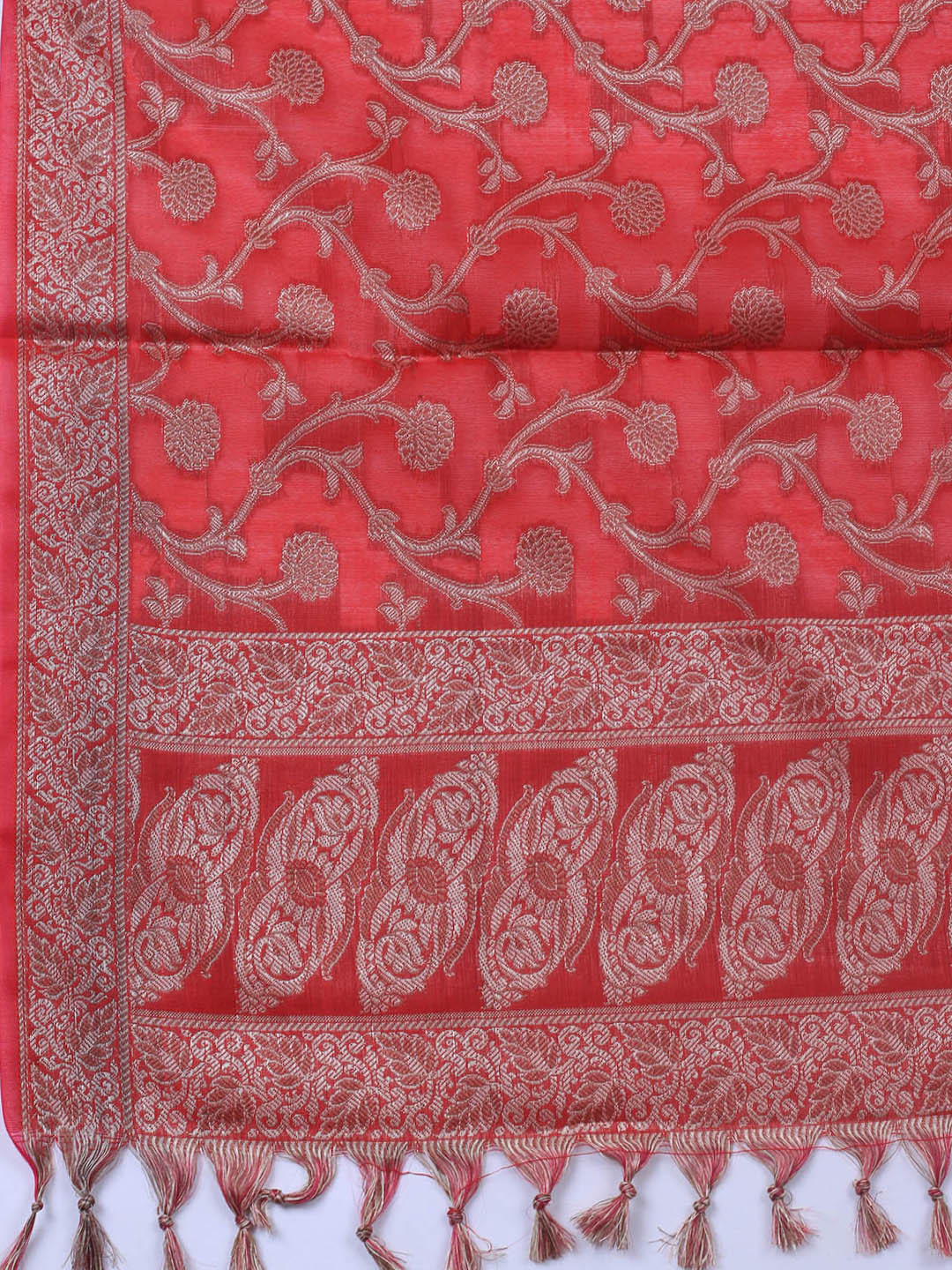 Banarasi Chanderi Unstitched Suit With Dupatta