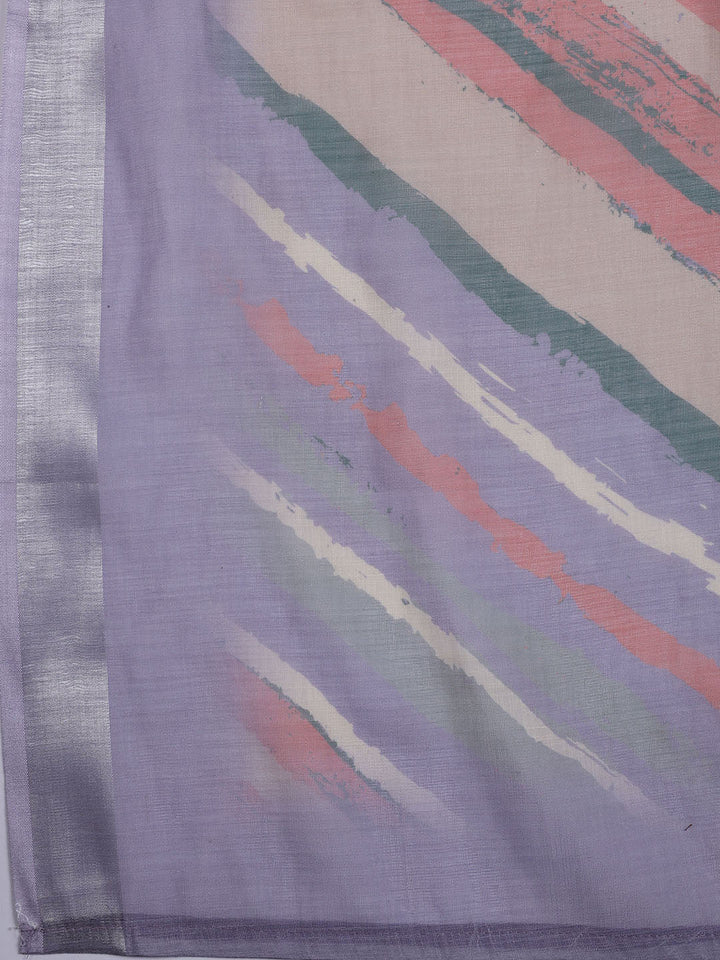 Printed Linen Unstitched Suit Piece With Dupatta