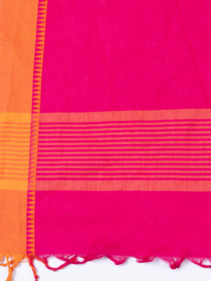Plain Cotton Blend Unstitched Suit Piece With Dupatta