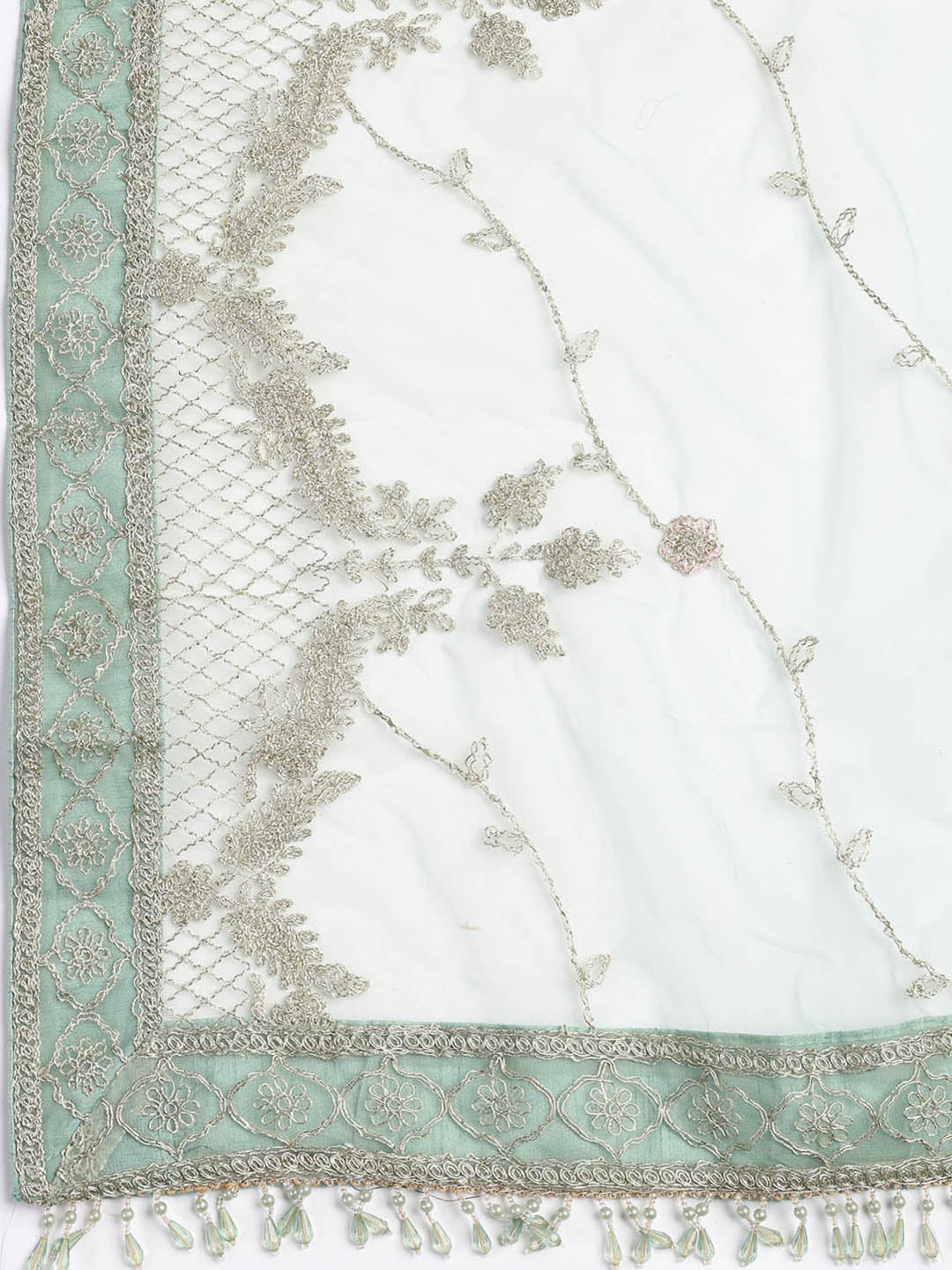 Embroidered Georgette Unstitched Suit Piece With Dupatta