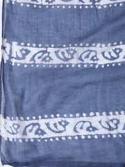 Printed Cotton Blend Unstitched Suit With Dupatta