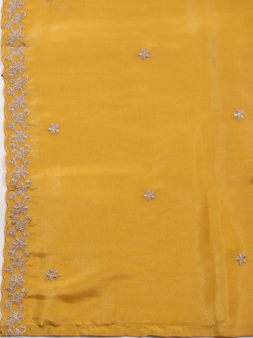 Neck Embroidered Tissue Unstitched Suit With Dupatta