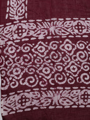Printed Cotton Blend Unstitched Suit With Dupatta
