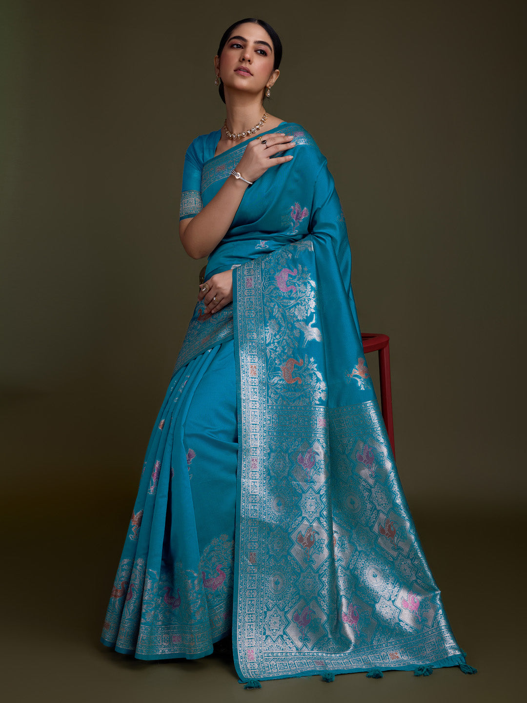 Woven Design Art Silk Saree