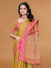 Zari Jaal Cotton Woven Saree