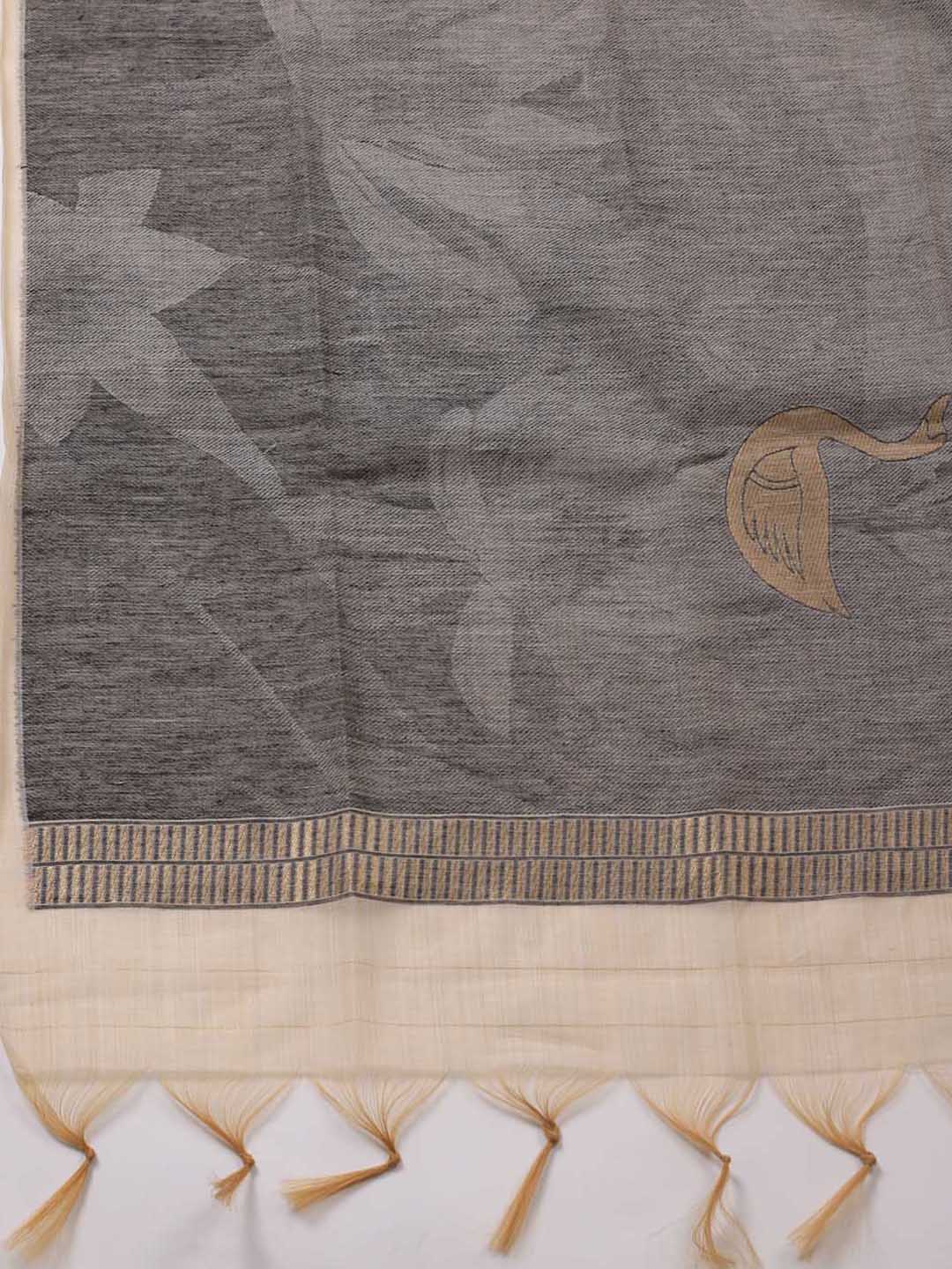 Jamdhani Chanderi Unstitched Suit Piece With Dupatta