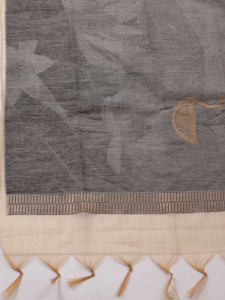 Jamdhani Chanderi Unstitched Suit Piece With Dupatta