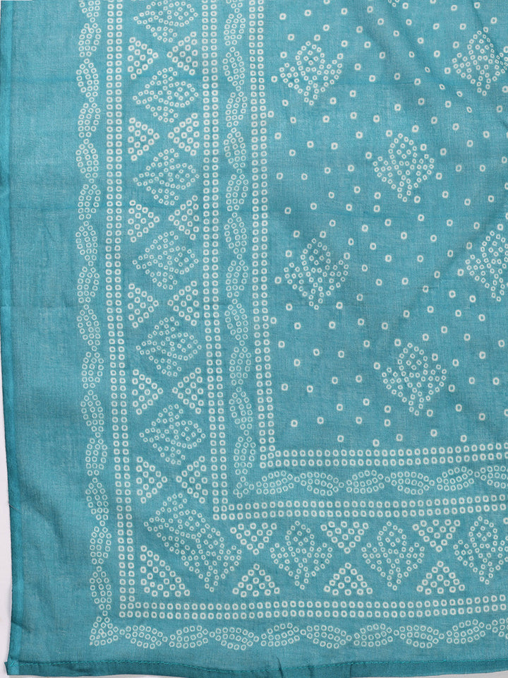 Printed Linen Unstitched Suit With Dupatta