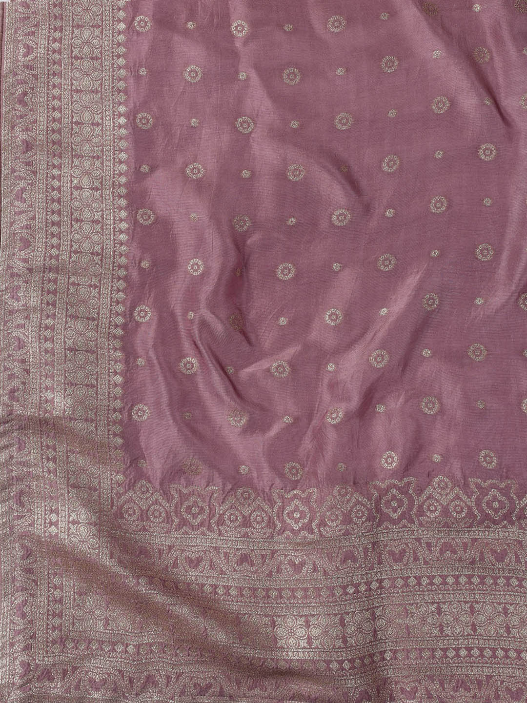 Embroidered Art Silk Unstitched Suit Piece With Dupatta
