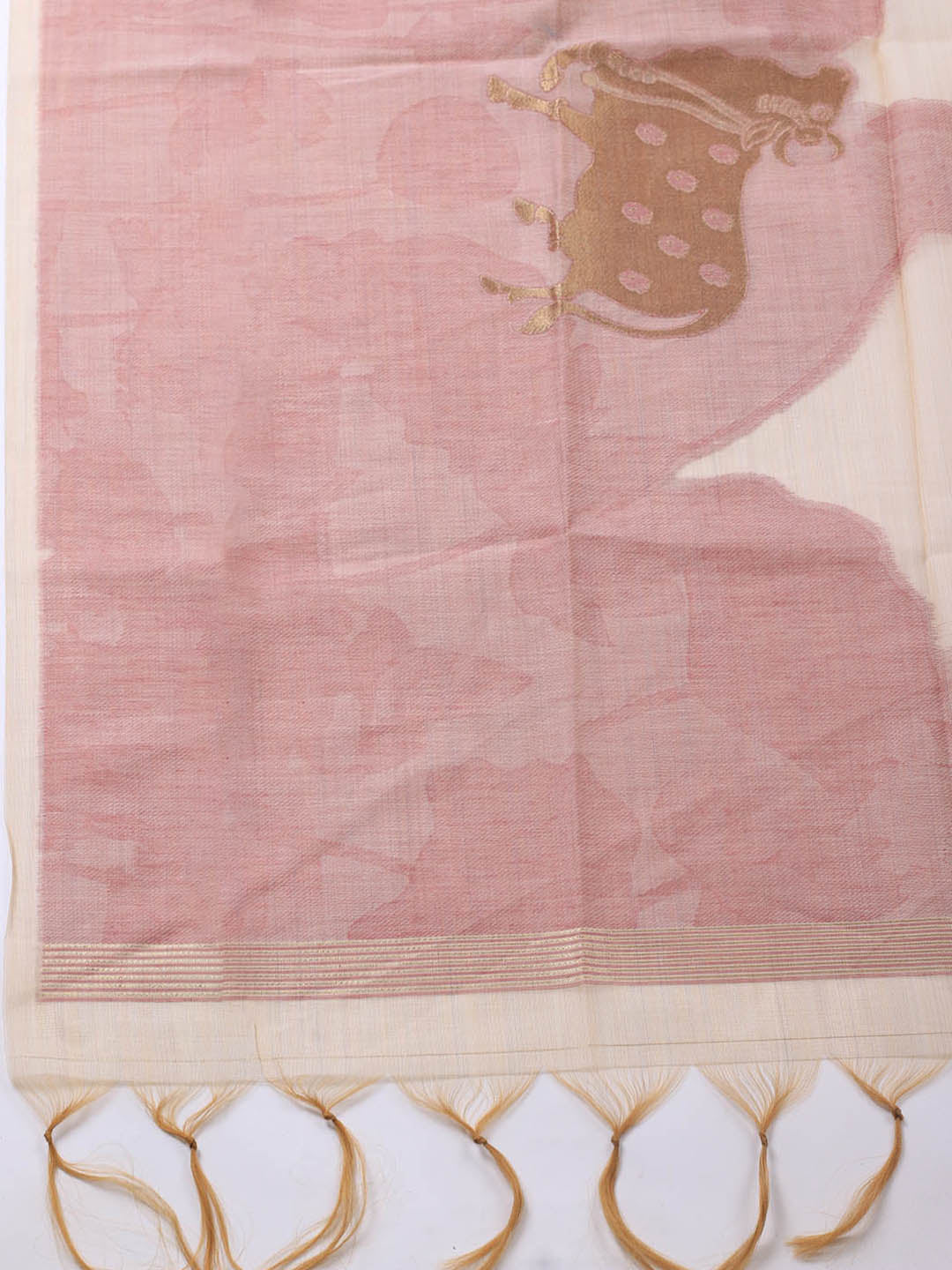 Jamdhani Chanderi Unstitched Suit Piece With Dupatta