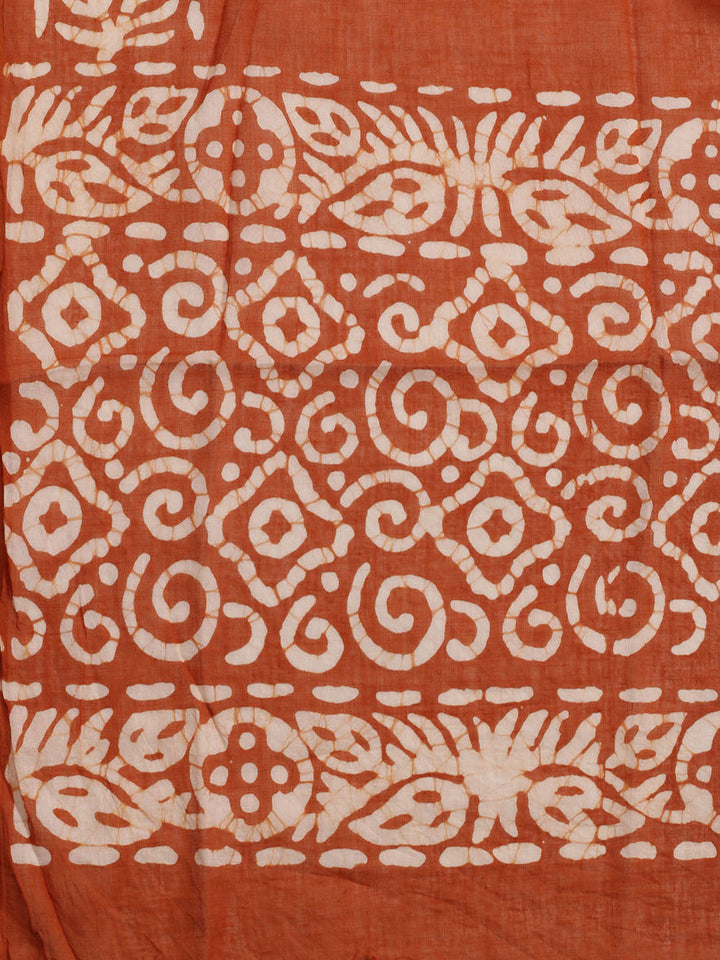 Printed Cotton Blend Unstitched Suit With Dupatta