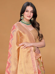 Zari Jaal Cotton Woven Saree