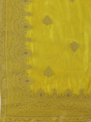 Woven Chanderi Unstitched Suit Piece With Dupatta