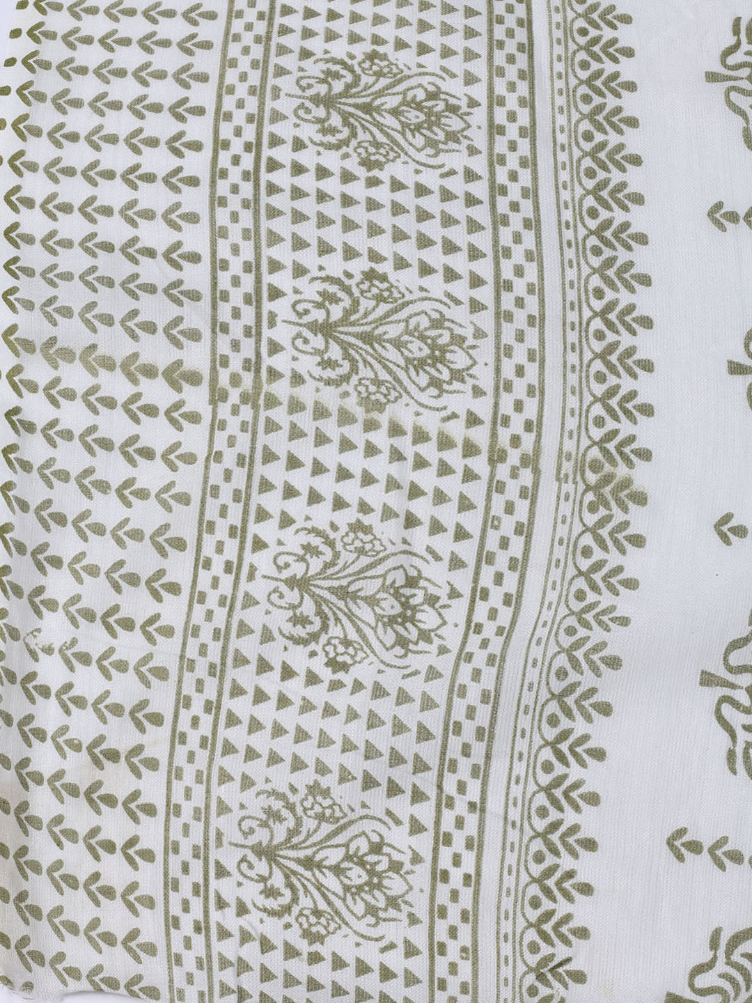 Printed Cotton Blend Unstitched Suit With Dupatta
