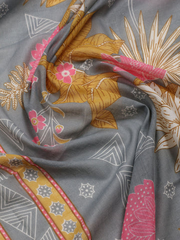 Printed Cotton Unstitched Suit Dupatta