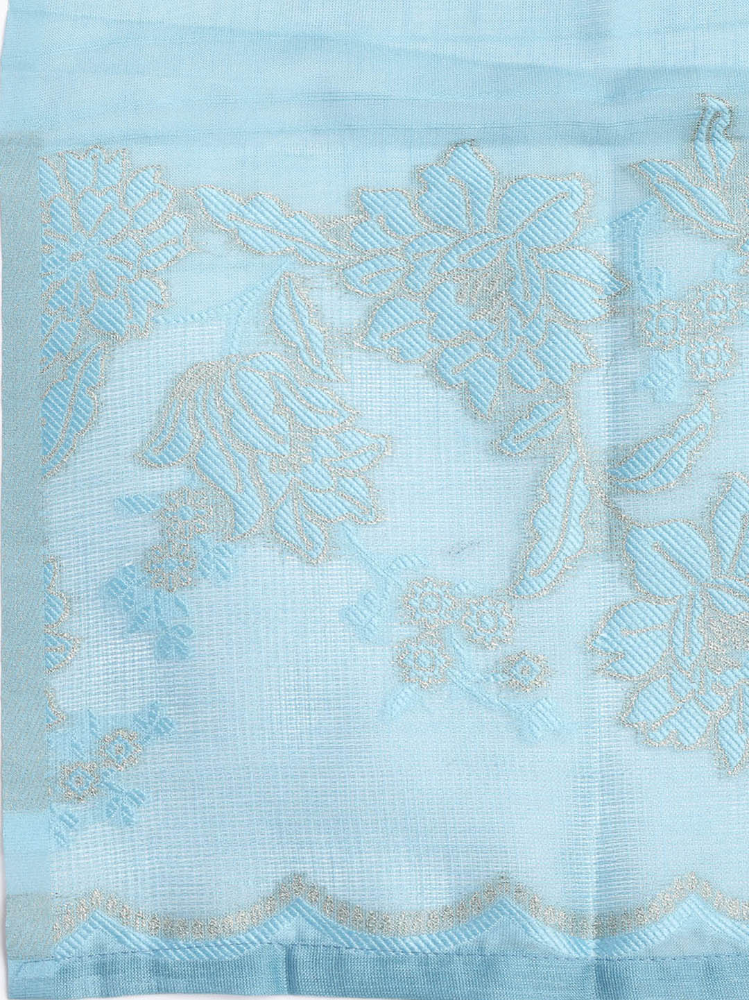 Printed Linen Unstitched Suit Piece With Dupatta