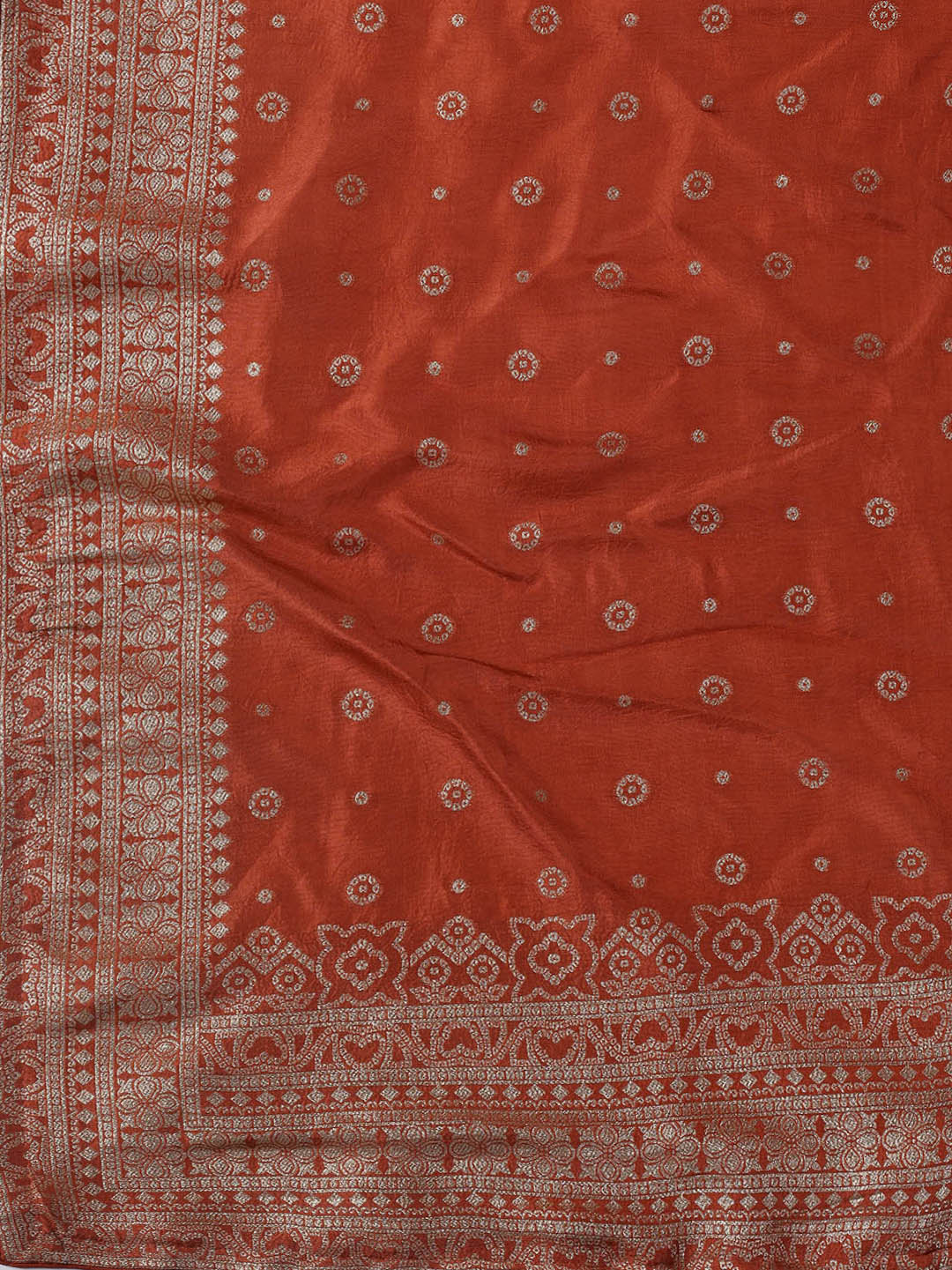Embroidered Art Silk Unstitched Suit Piece With Dupatta