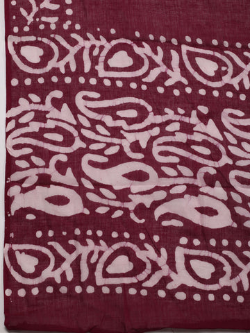 Printed Cotton Unstitched Suit With Dupatta